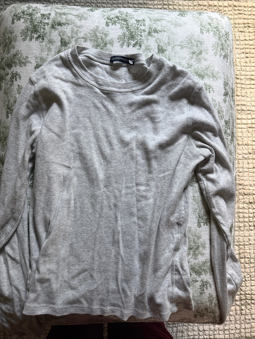Grey Brandy Melville Cotton Longsleeve